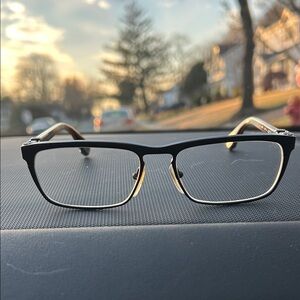 Stylish Black and Gold Glasses